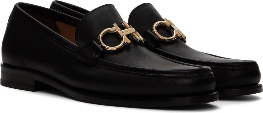 Salvatore Ferragamo Black Rolo Loafers - Picture 2