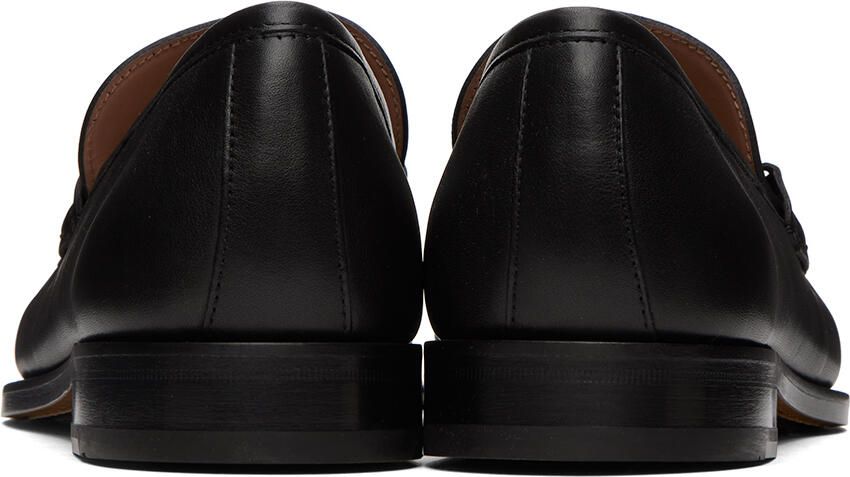 Ferragamo Black Rolo Loafers