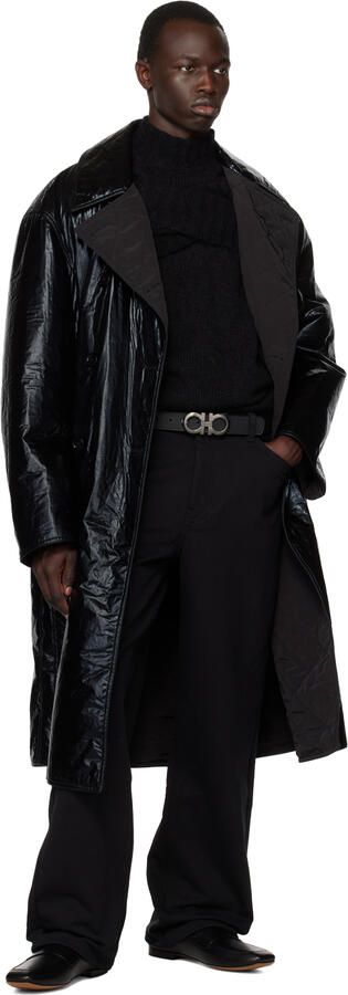 Ferragamo Black Saddle Loafers - Picture 3