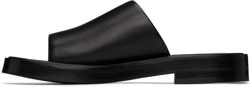 Ferragamo Black Single-Band Sandals - Picture 4