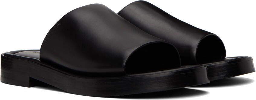 Ferragamo Black Single-Band Sandals - Picture 2