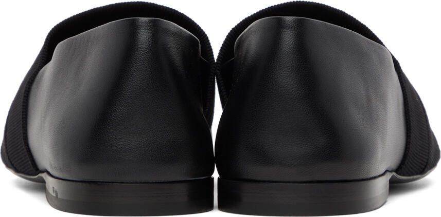 Ferragamo Black Slip-On Loafers
