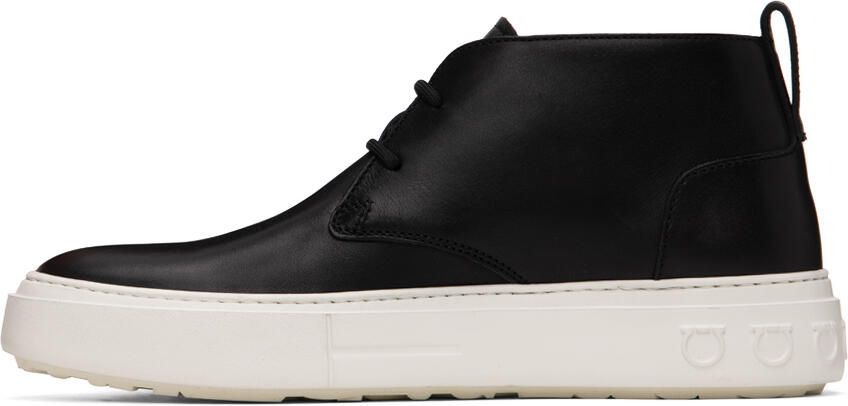 Salvatore Ferragamo Black Sporty Desert Sneakers - Picture 3