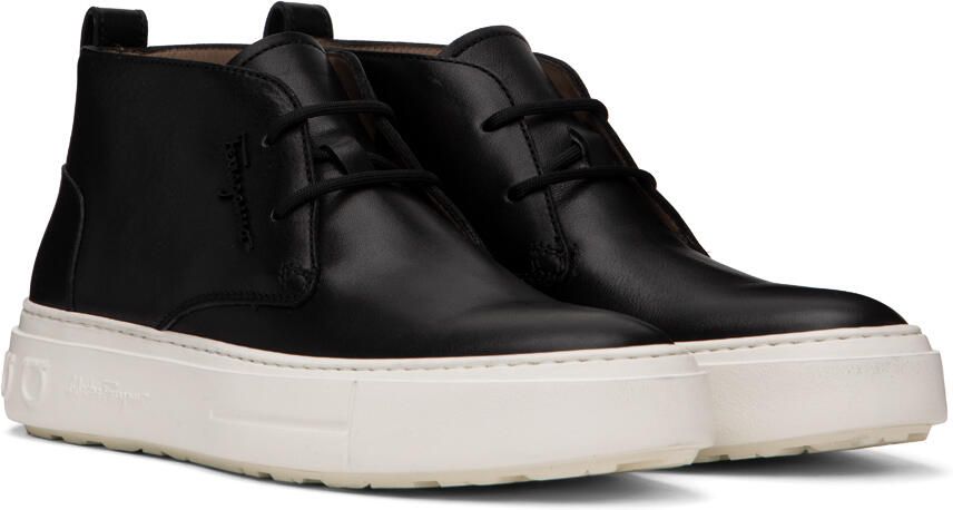 Salvatore Ferragamo Black Sporty Desert Sneakers - Picture 2
