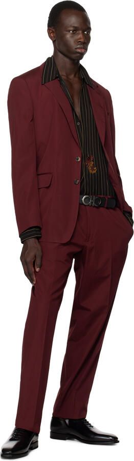 Ferragamo Black Square Toe Oxfords - Picture 4