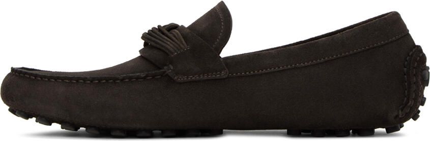 Ferragamo Brown Driver Loafers - Picture 4
