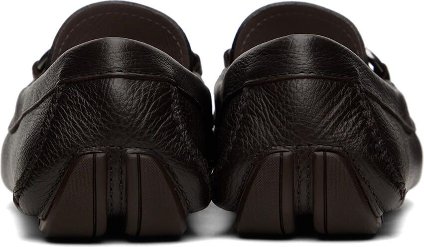 Ferragamo Brown Driver Loafers