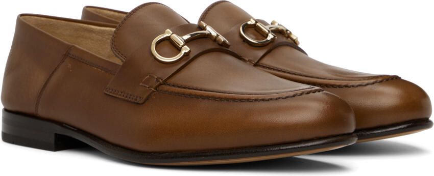 Ferragamo Brown Gancini Loafers - Picture 2
