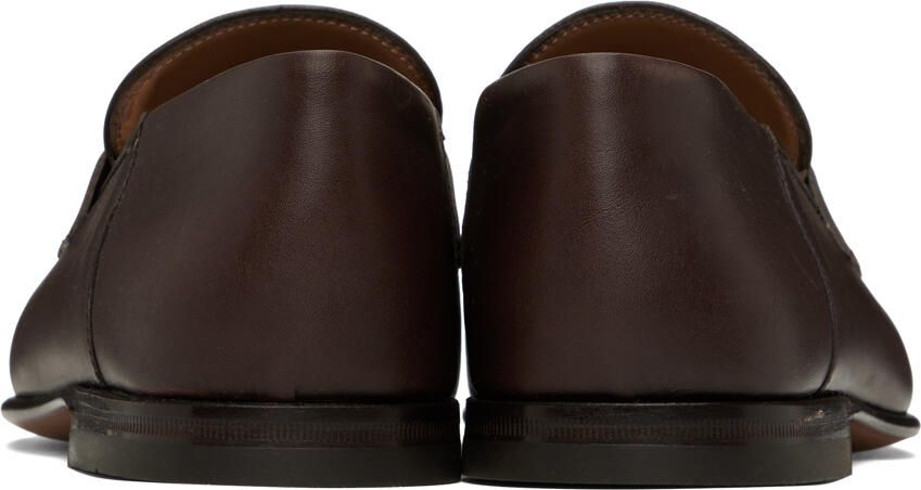 Ferragamo Brown Gancini Loafers