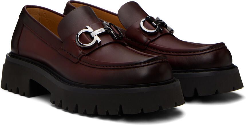 Ferragamo Brown Gancini Loafers - Picture 2