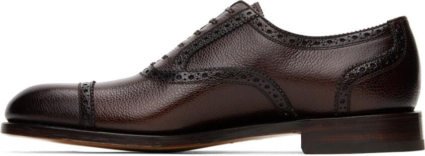 Ferragamo Brown Gianluigi Oxfords - Picture 3