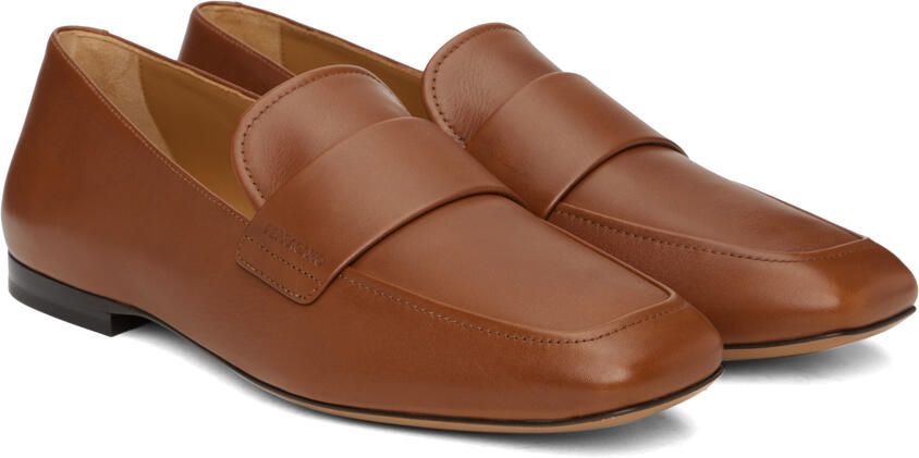 Ferragamo Brown Strap Loafers