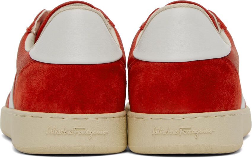 Ferragamo Red Achille Sneakers - Picture 5