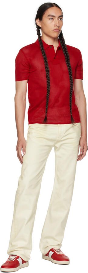 Ferragamo Red Achille Sneakers - Picture 4