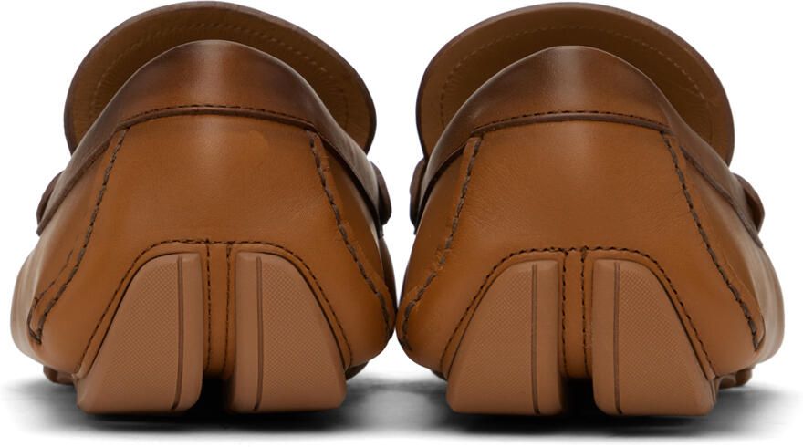 Ferragamo Tan Felix Loafers