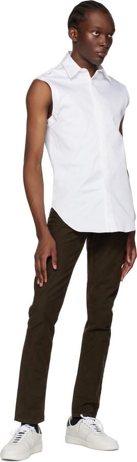 Ferragamo White & Blue Signature Low Sneakers - Picture 4