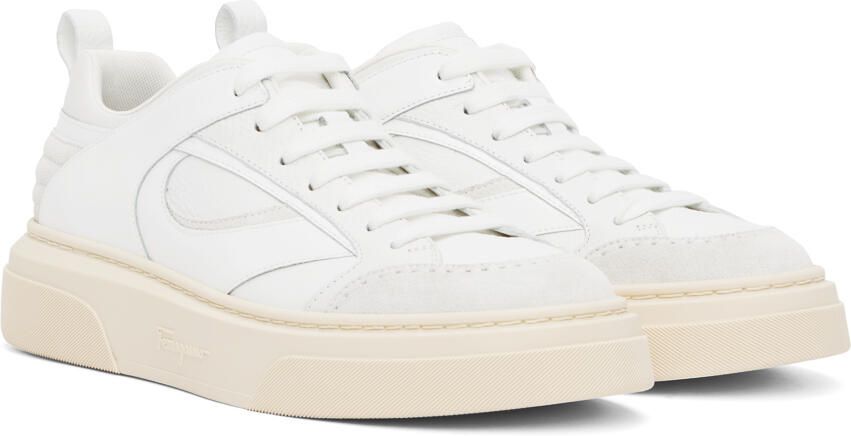 Ferragamo White Cassina Sneakers - Picture 2