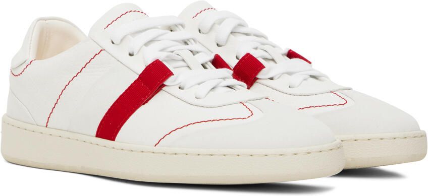 Ferragamo White Garda Low Sneakers - Picture 2