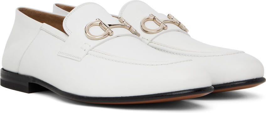 Ferragamo White Gin Loafers - Picture 2