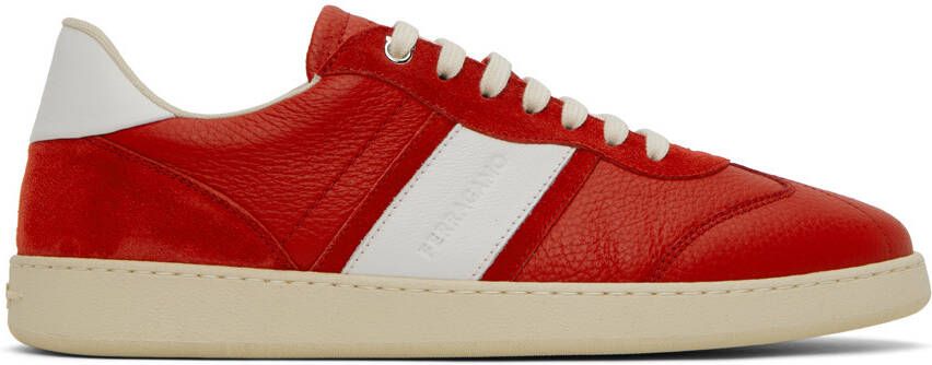 Ferragamo Red Achille Sneakers - Picture 2