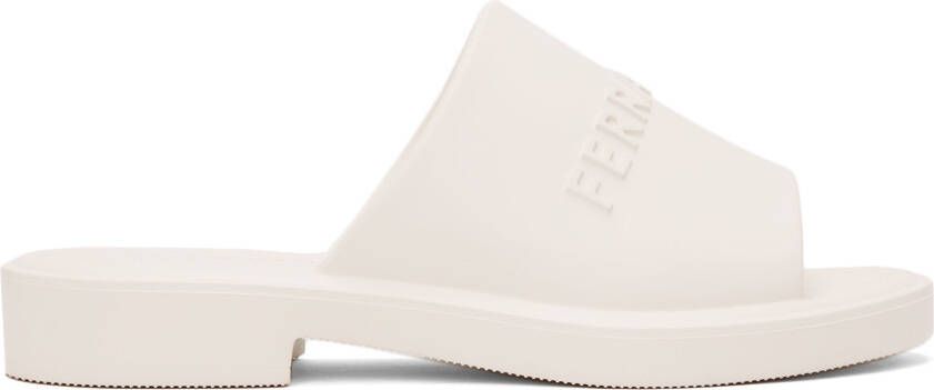 Ferragamo White 3D Logo Slides - Picture 5