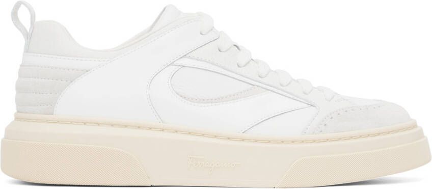 Ferragamo White Cassina Sneakers - Picture 5
