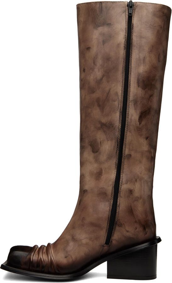 FIDAN NOVRUZOVA Brown Gathered Boots