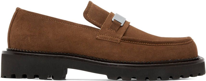 Filippa K square-toe suede loafers Neutrals - Picture 5