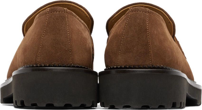 Filippa K square-toe suede loafers Neutrals