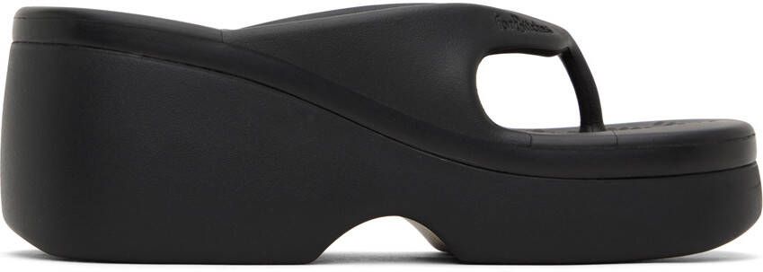 ForBitches Black Platform Flip Flops