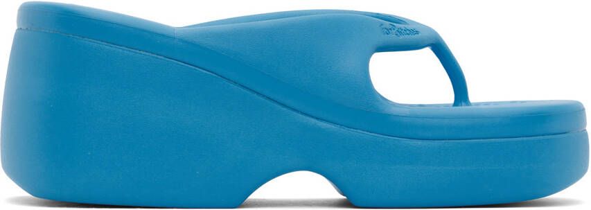 ForBitches Blue Platform Flip Flops - Picture 5