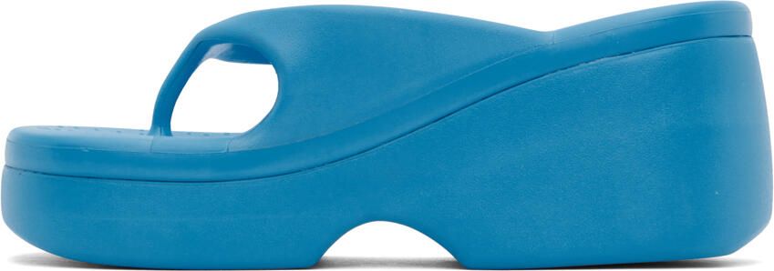 ForBitches Blue Platform Flip Flops - Picture 3