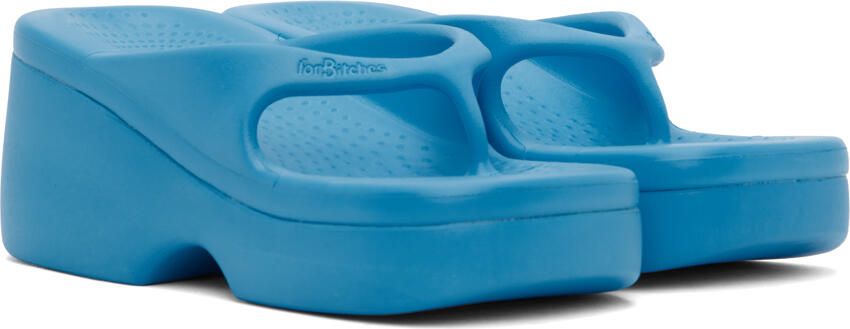 ForBitches Blue Platform Flip Flops - Picture 2