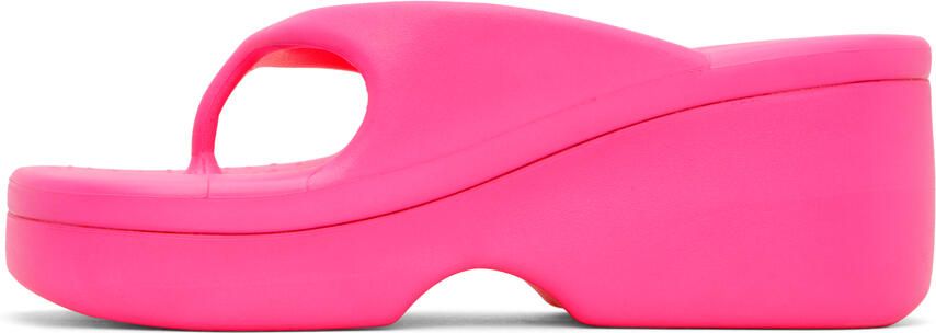 ForBitches Pink Platform Flip Flops - Picture 3