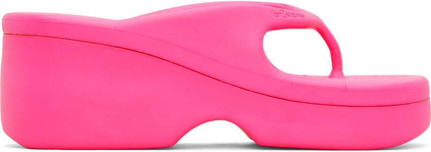 ForBitches Pink Platform Flip Flops - Picture 5