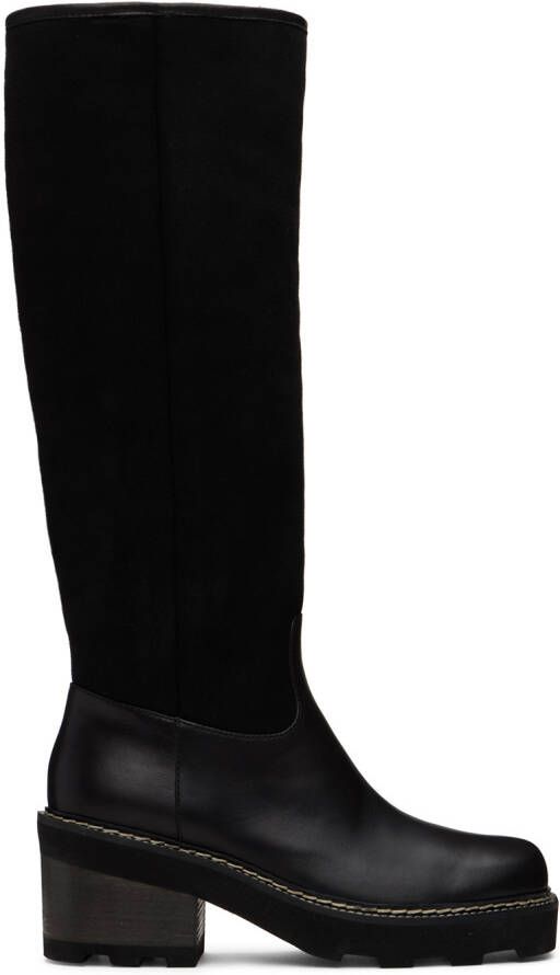 Gabriela Hearst Black Shearling Vylos Boots
