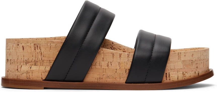 Gabriela Hearst Black Striker Flat Sandals - Picture 5