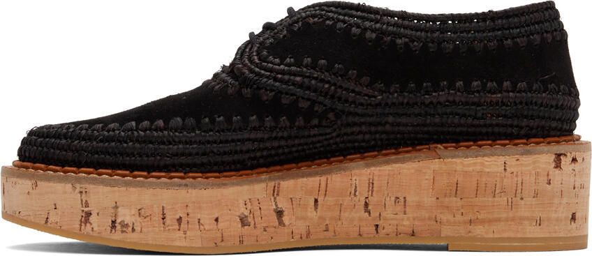 Gabriela Hearst Black Clergerie Edition Suede Louis Brogues - Picture 3