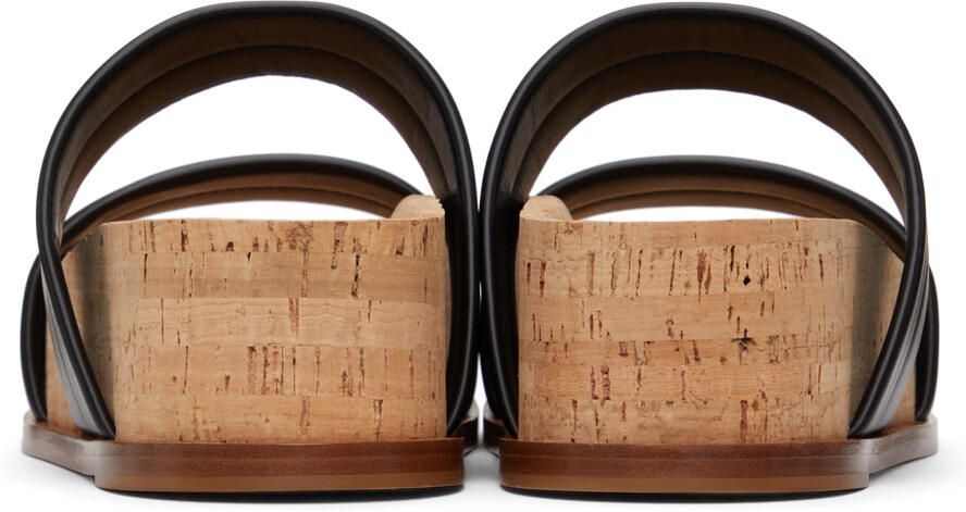 Gabriela Hearst Black Striker Flat Sandals - Picture 2