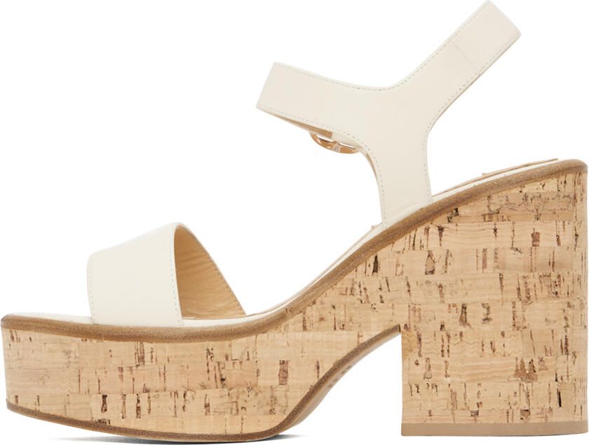 Gabriela Hearst Off-White Sardis Wedge Sandals - Picture 3