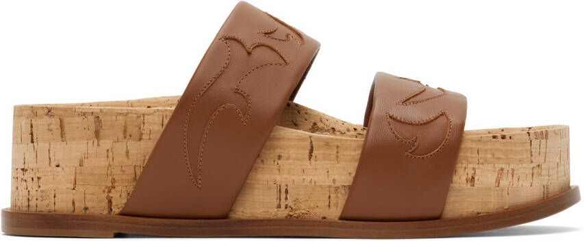 Gabriela Hearst Tan Flame Striker Sandals