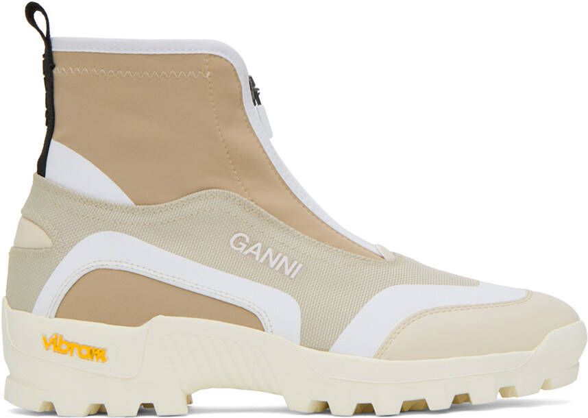 GANNI Beige Performance Sneakers - Picture 4
