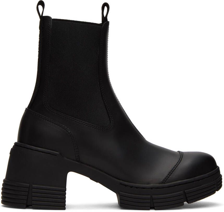 GANNI Black City Boots - Picture 6