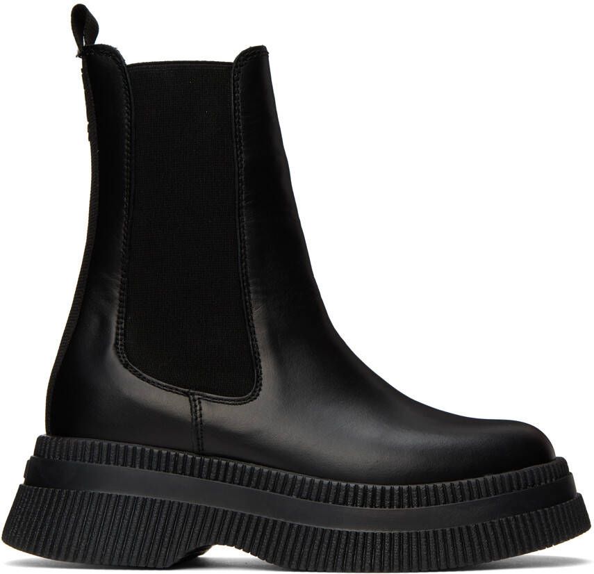 GANNI Blue Creepers Chelsea Boots - Picture 8