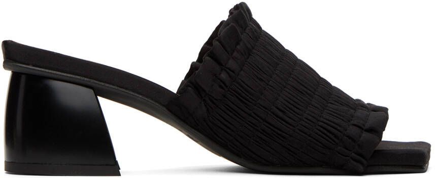 GANNI Black Smock Mules