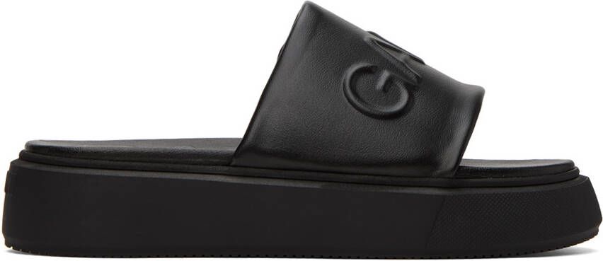 GANNI Black Sporty Mix Sandals - Picture 4