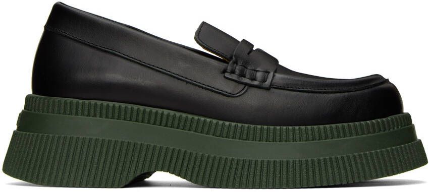 GANNI Black Wallaby Creepers Loafers - Picture 5