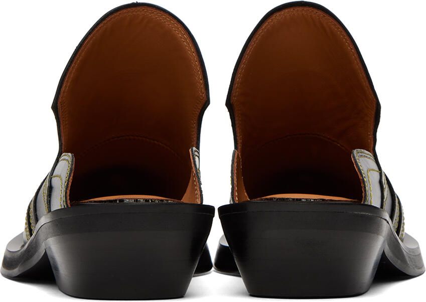GANNI Black & Yellow Western Mules