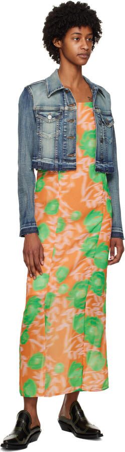 GANNI Black & Yellow Western Mules - Picture 4