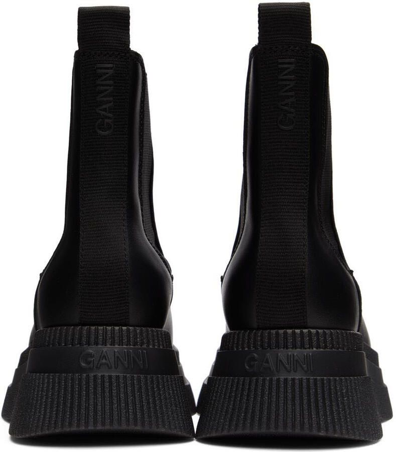 GANNI Black Creepers Chelsea Boots
